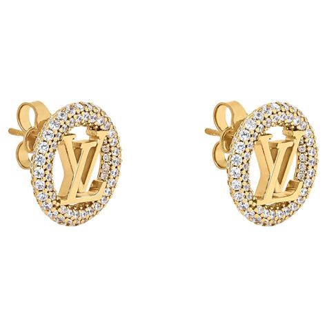 louis vuitton diamond stud earrings